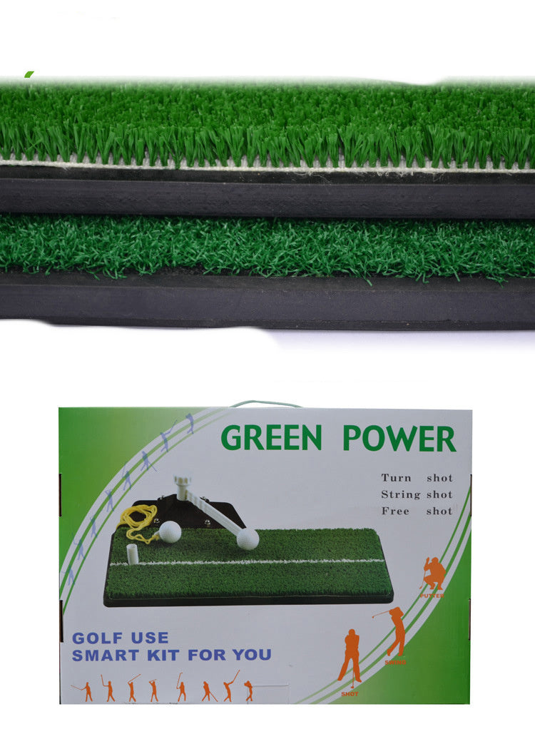 Swing Golf Pad With Rotating Stick