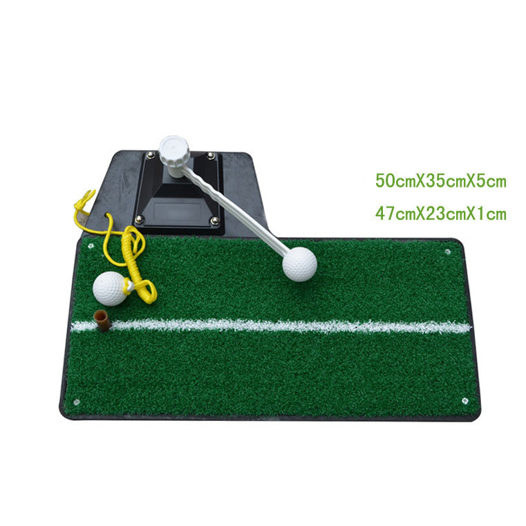 Swing Golf Pad With Rotating Stick